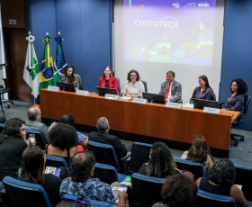 Assinatura de Inauguração da Cuidoteca da UnB. 23/02/2026 Foto: Anastácia Vaz/Secom UnB